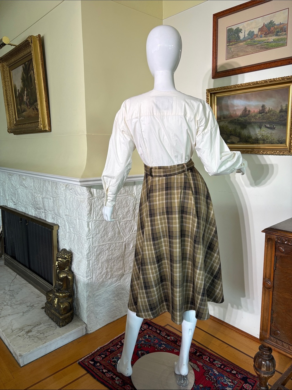 Andersson Bell Lena Illusion Plaid Midi Dress - As New - Picture 5 of 15
